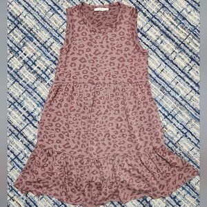 Lush Pink Leopard Print Dress